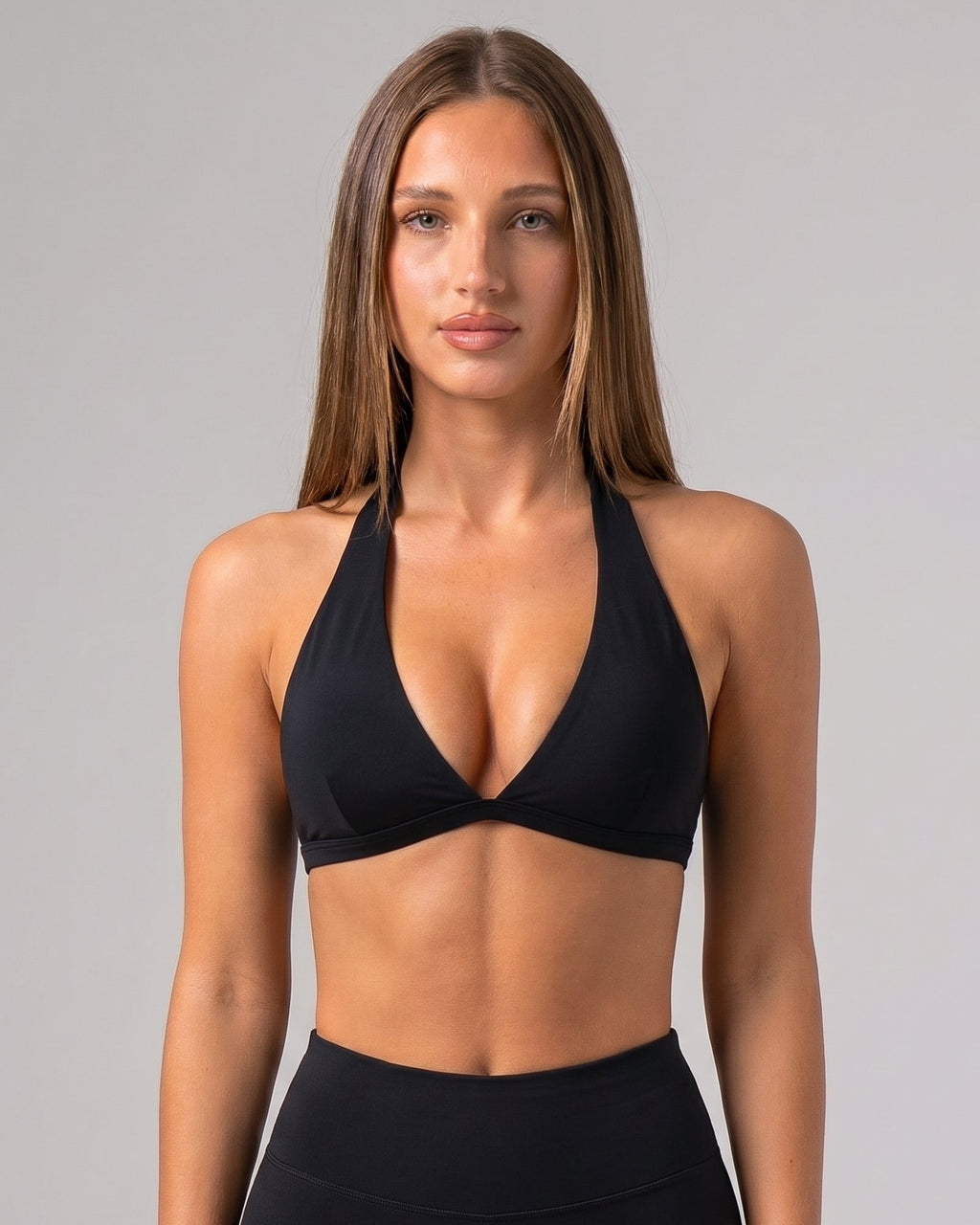 Aura Halter Bra / Black
