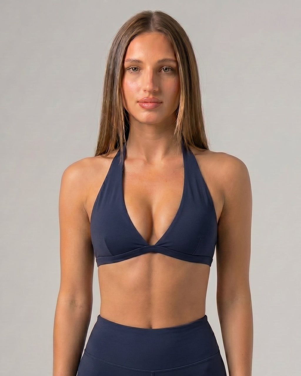 Aura Halter Bra / Navy