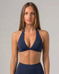 Aura Halter Bra / Navy