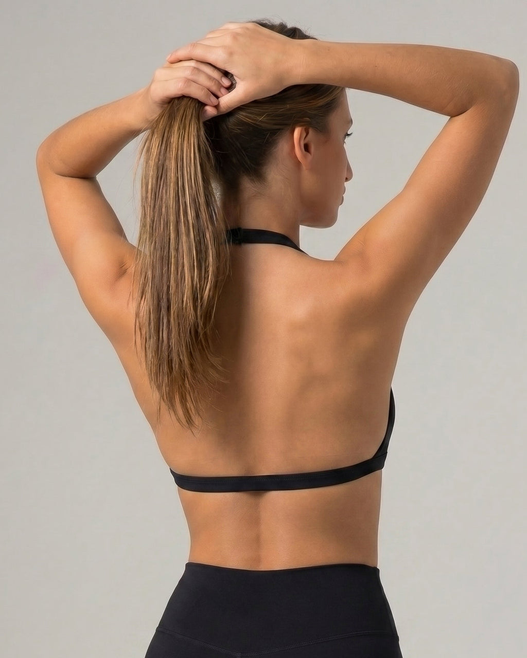 Aura Halter Bra / Black