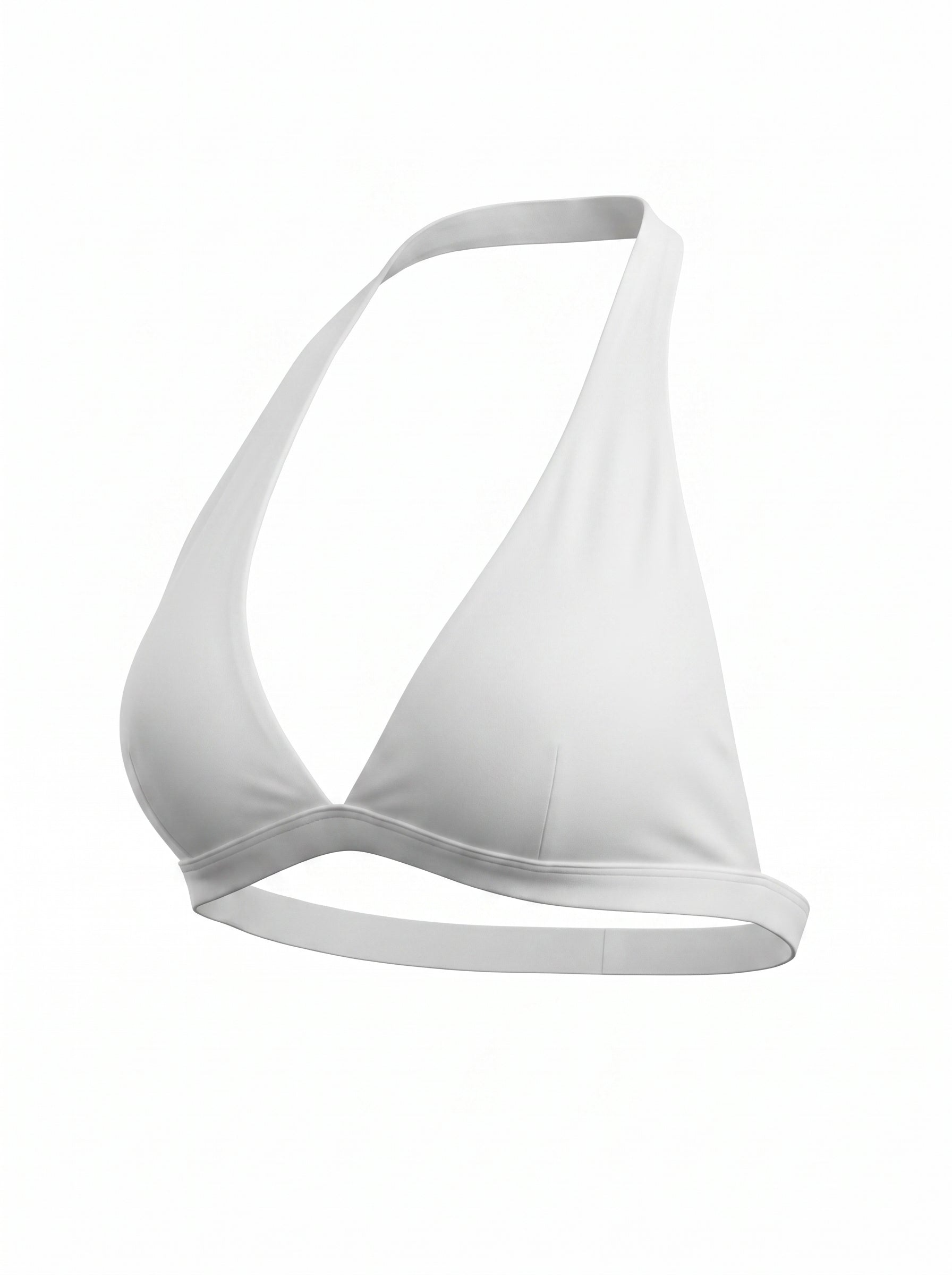 Aura Halter Bra / White