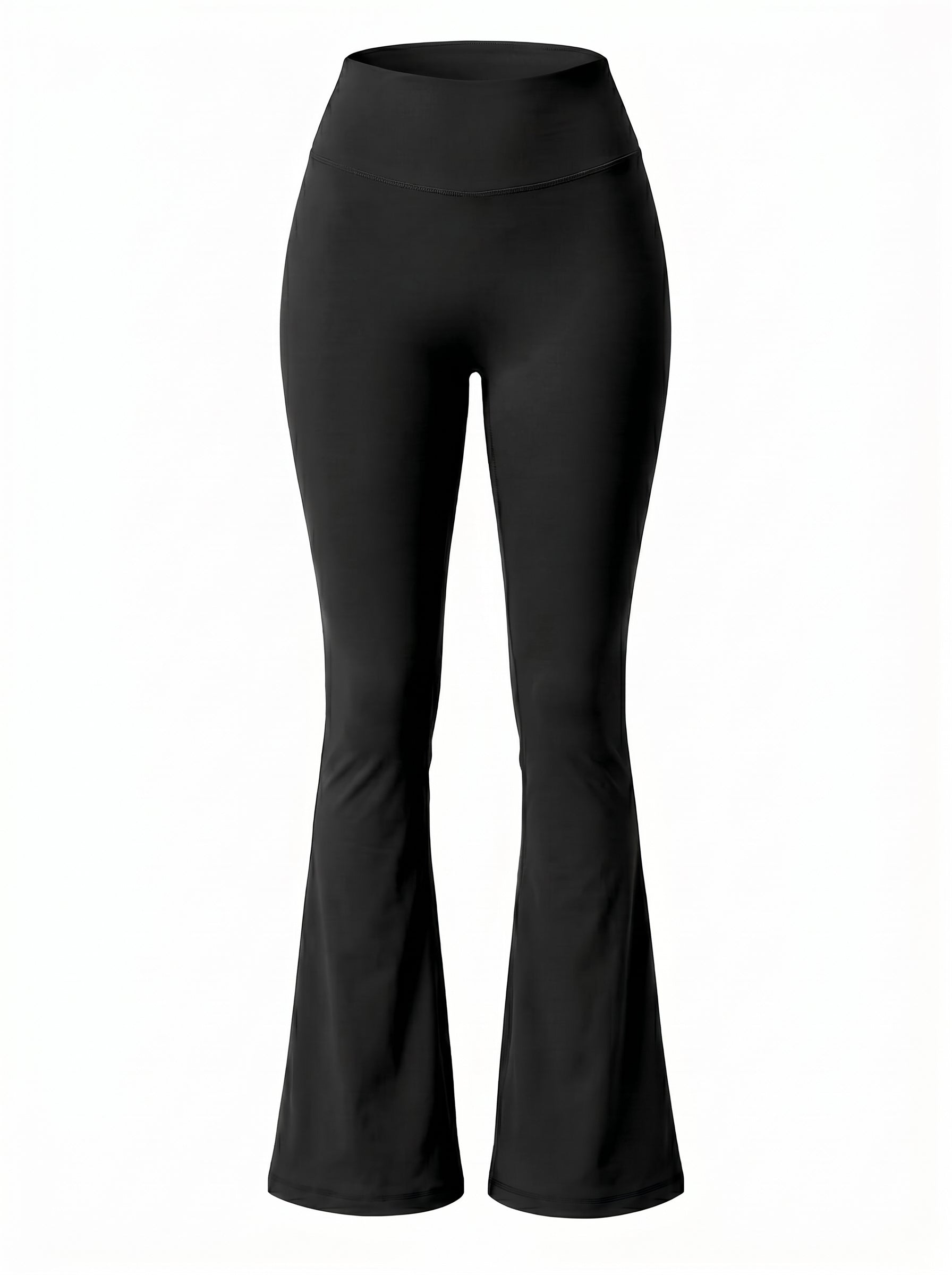 High Waist Flare leggings / Black