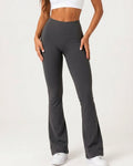 High Waist Flare leggings / Gray